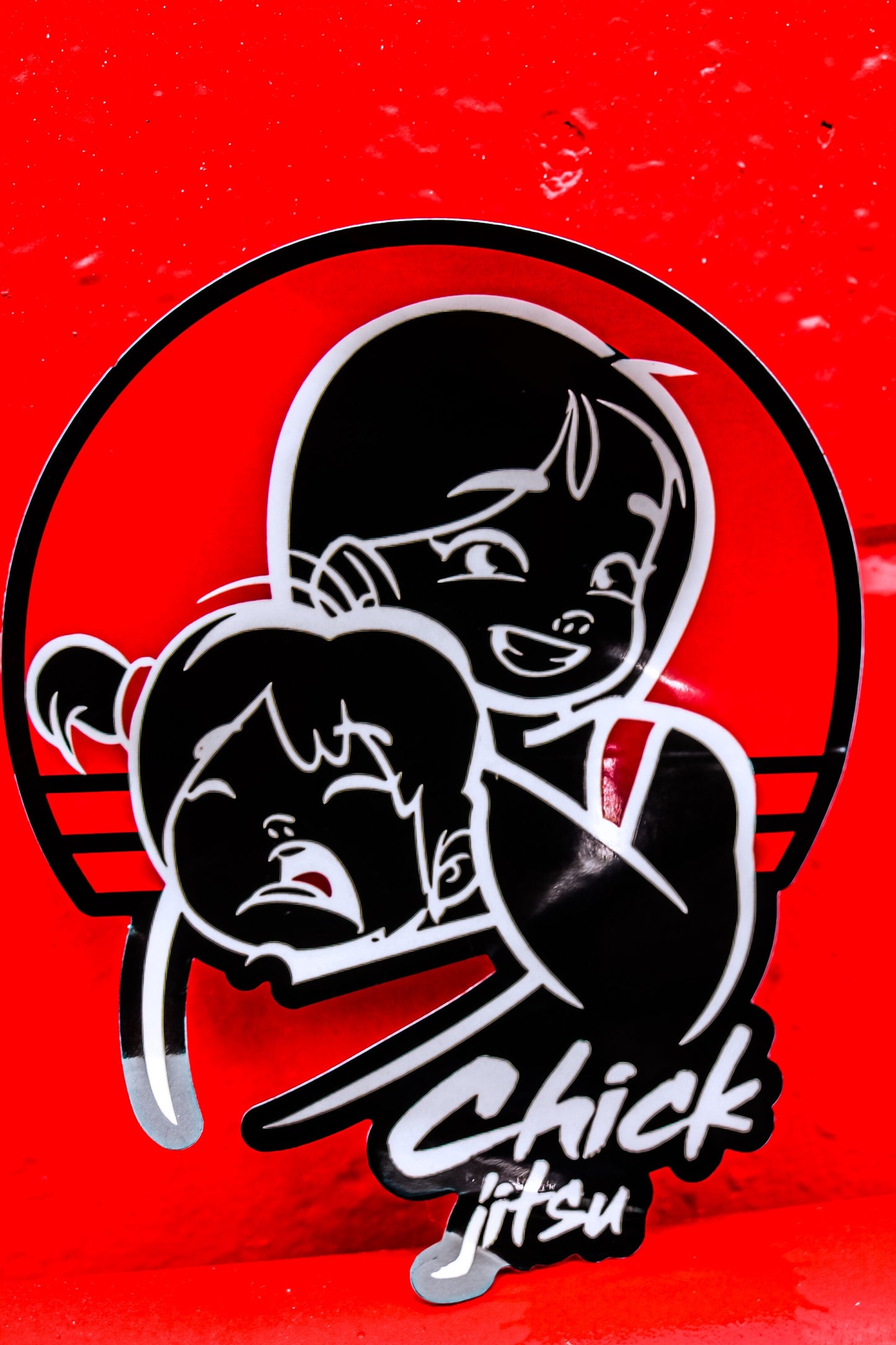 TWO Chickjitsu Stickers