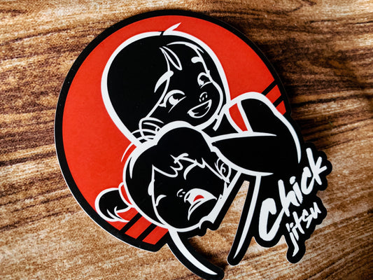 TWO Chickjitsu Stickers